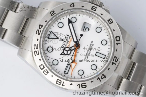 MiroTime 0117 Versatile Explorer II 42mm 216570 Black 904L SS JDF 1:1 Best Edition White Dial on Bracelet VR3285 CHS V 2174